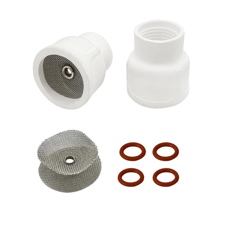 RX WELD #12 Ceramic (Twin Pack) White TIG Welding Cups - Image 1